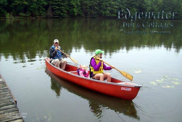 Family Canoeing Ealge River